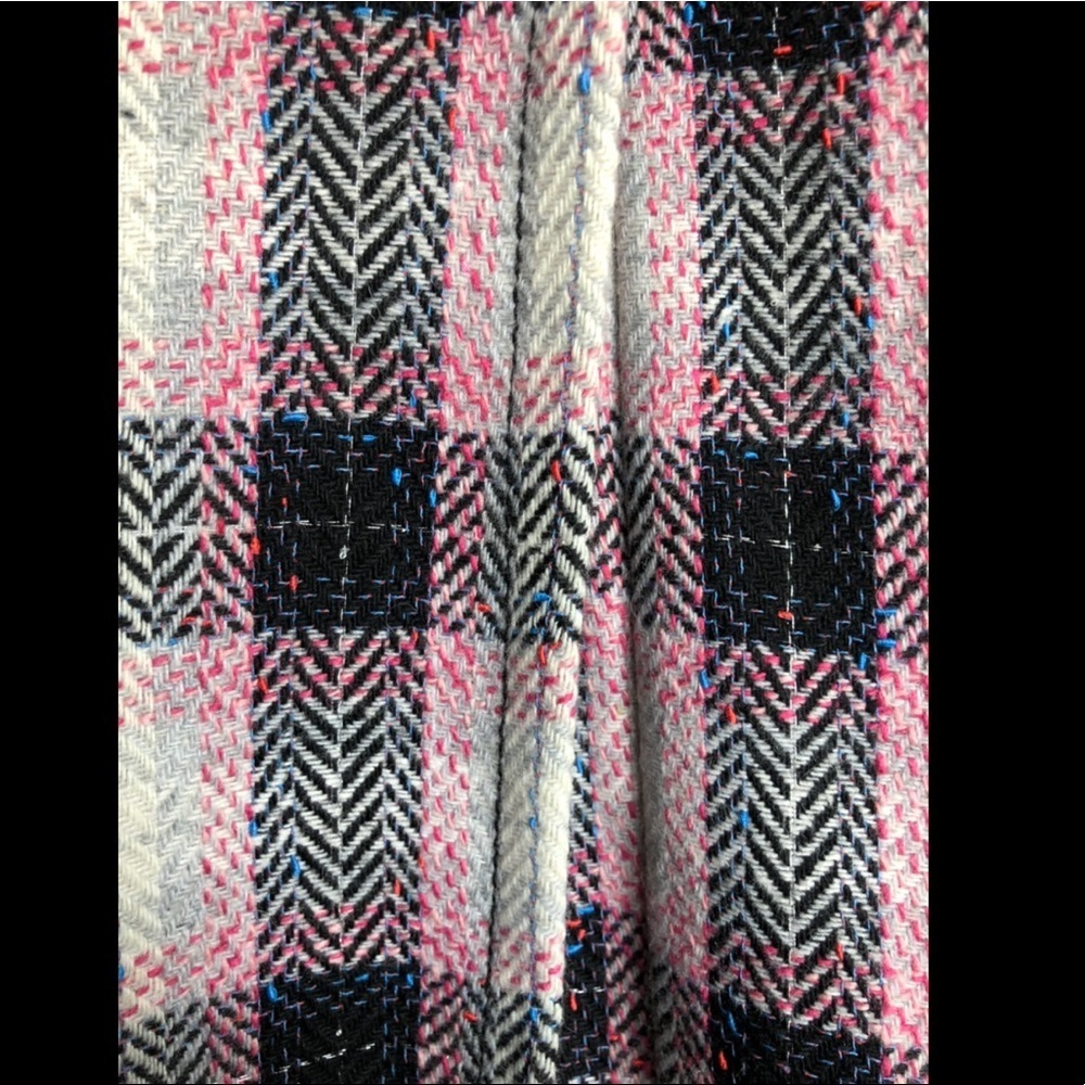 Sashimi Pink plaid peacoat. Size M - Picture 5 of 6
